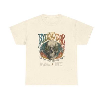The Ritual Tour Skull Tee — Retro Vintage Rock Band Graphic T-Shirt