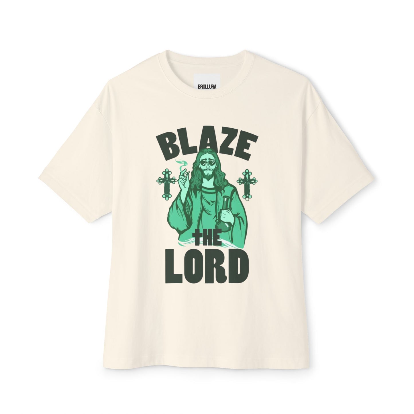 Graphic Tee — "Blaze The Lord" Religious Stoner Shirt