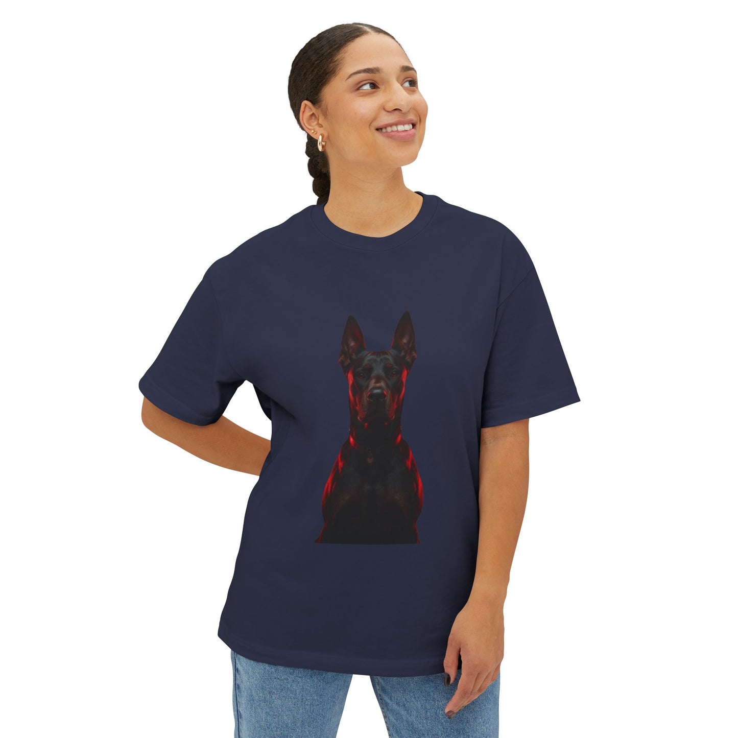 Red-Lined Portrait Graphic Tee