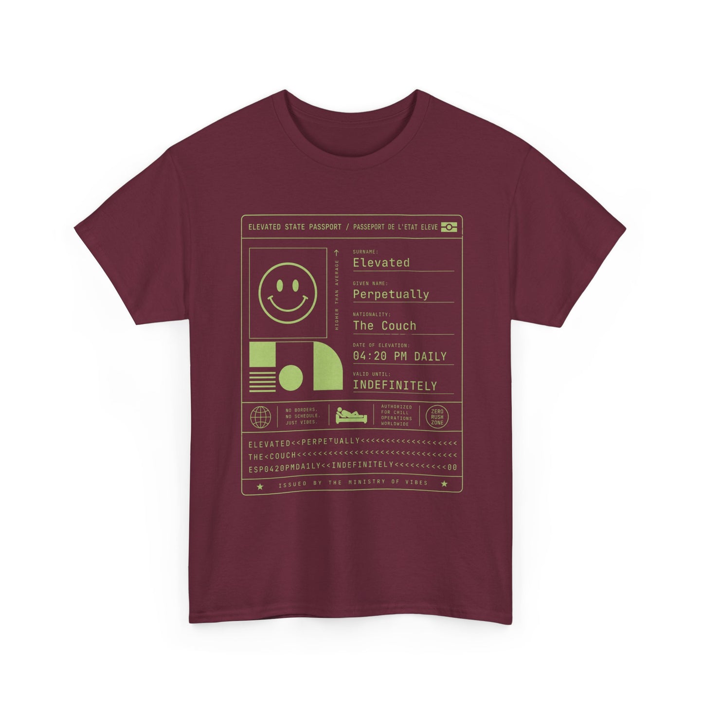 Funny Positive Data Graphic Tee — "Everything Is Fine" Minimalist Smiley Shirt