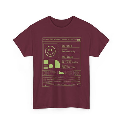 Funny Positive Data Graphic Tee — "Everything Is Fine" Minimalist Smiley Shirt