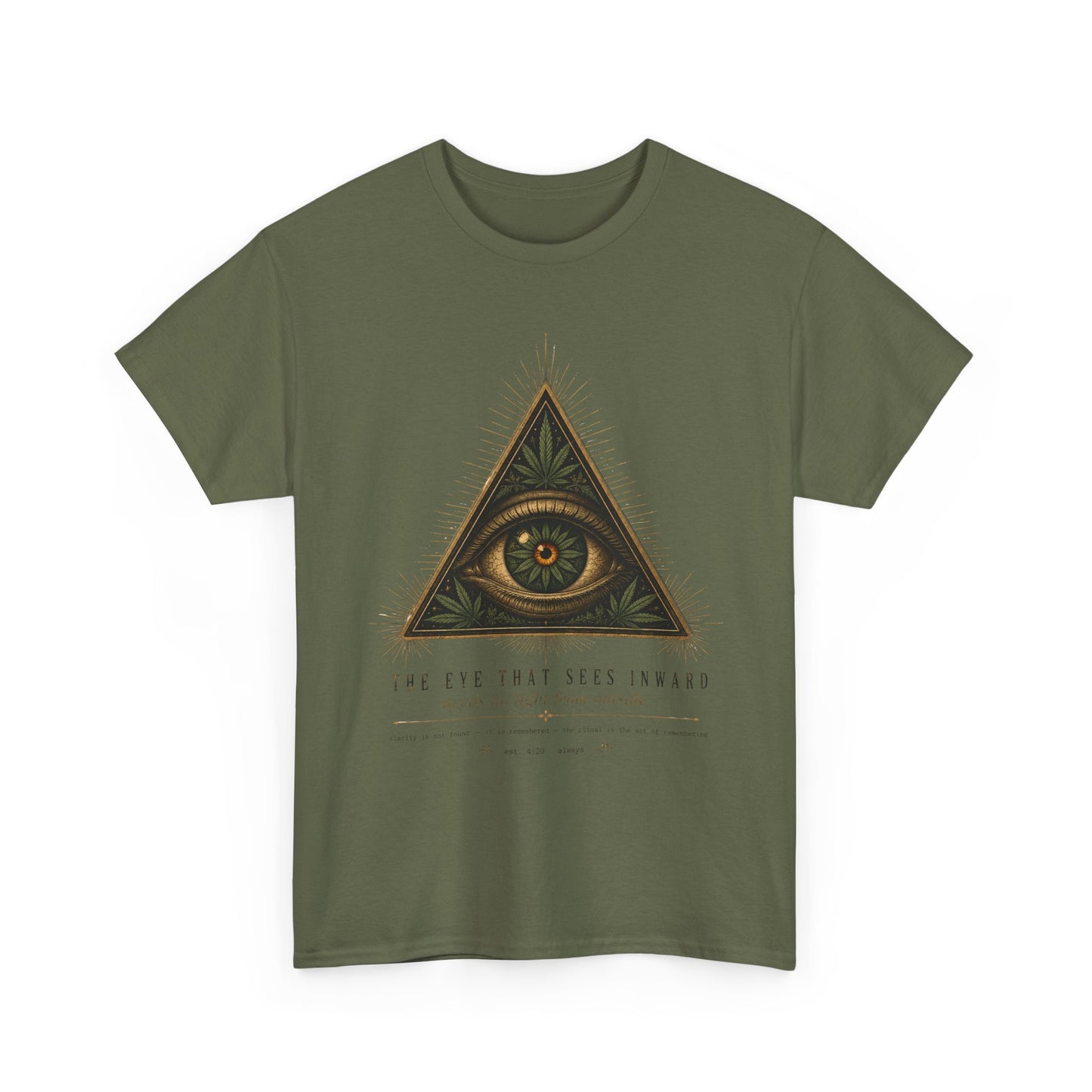 All-Seeing Eye Triangle Graphic Tee — "The Eye That Sees Within"