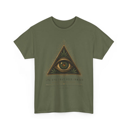 All-Seeing Eye Triangle Graphic Tee — "The Eye That Sees Within"