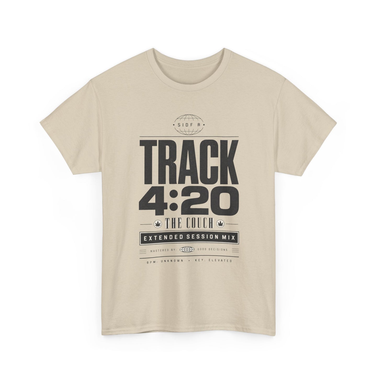 Funny T-Shirt — TRACK 4:20 Graphic Tee (Retro Music Poster Style)