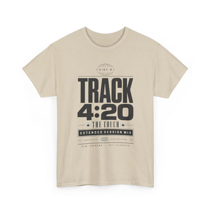 Funny T-Shirt — TRACK 4:20 Graphic Tee (Retro Music Poster Style)