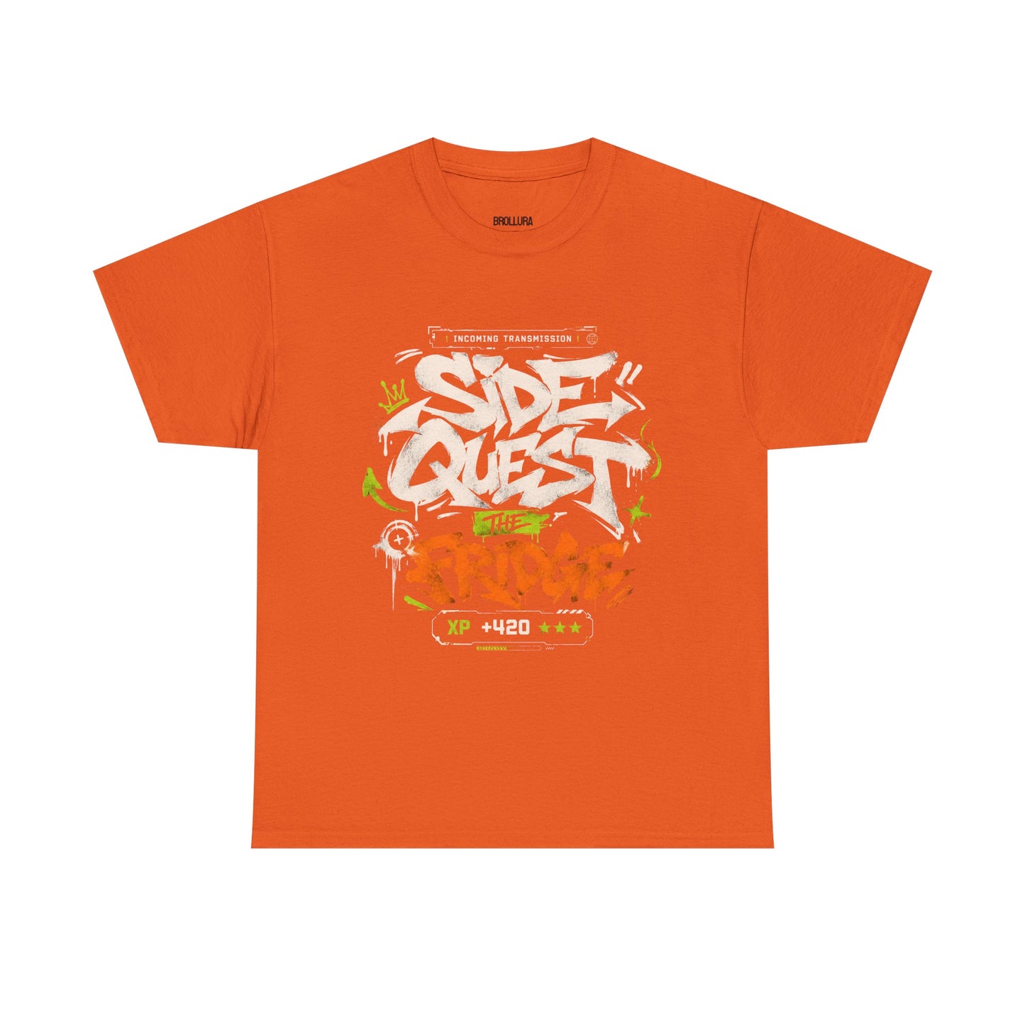 Funny Graffiti 'Side Quest: The Fridge' Graphic Tee — Gamer Streetwear T‑Shirt