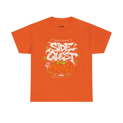 Funny Graffiti 'Side Quest: The Fridge' Graphic Tee — Gamer Streetwear T‑Shirt