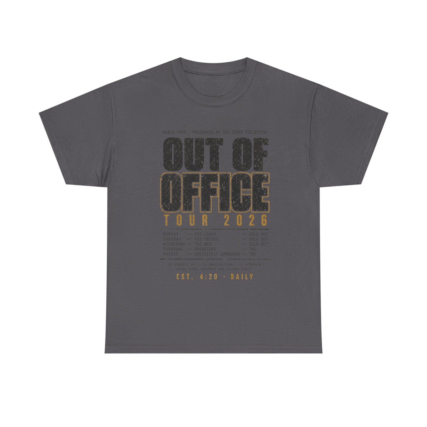Out of Office Tour 2026 T‑Shirt — Vacation & Travel Graphic Tee