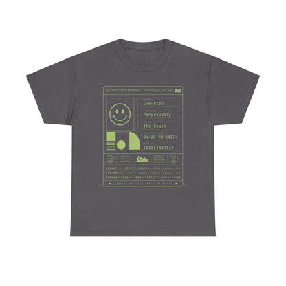 Funny Positive Data Graphic Tee — "Everything Is Fine" Minimalist Smiley Shirt