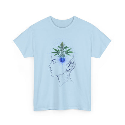 Mind Blossom T-Shirt — Botanical Head Illustration Tee