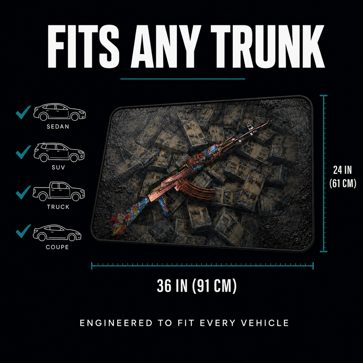 Universal Trunk Mat Golden Empire™ Edition
